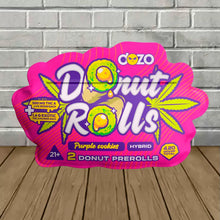 Load image into Gallery viewer, DOZO DONUT ROLLS 2 DONUT PREROLLS 4.20 GRAMS