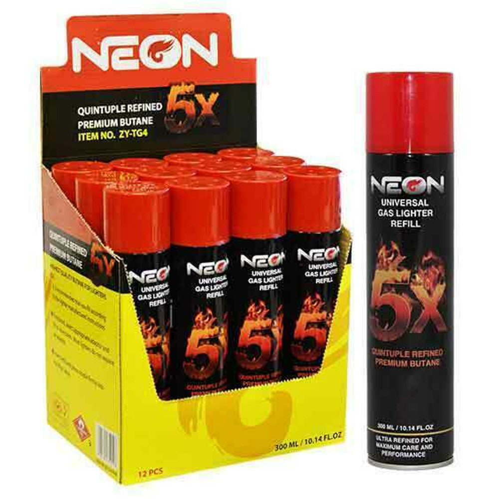 Neon 5X Butane Lighter Gas