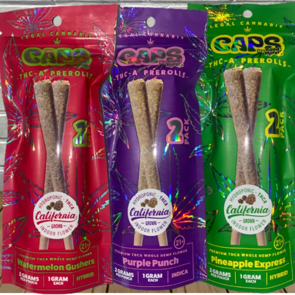 CAPS BY GOOD MORELS THC-A PRE-ROLLS 2 GRAMS