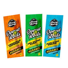 Load image into Gallery viewer, HAZY MARY DONUT ROLLS LIVE BADDER CENTER PRE ROLLS 4 GRAMS
