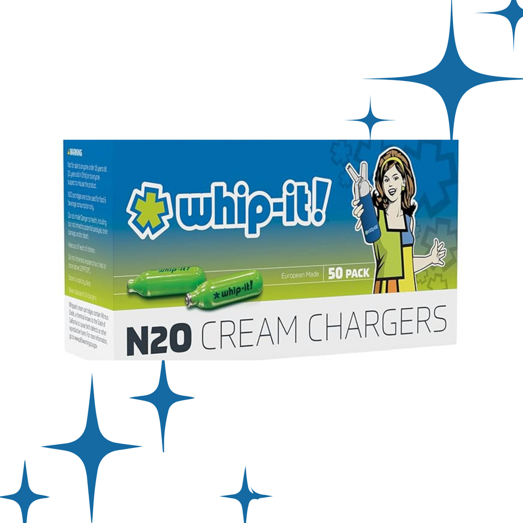 WHIP-IT! 50 COUNT N20 CREAM CHARGERS