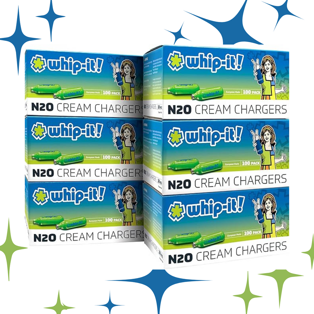 WHIP-IT! 100 COUNT N20 CREAM CHARGERS