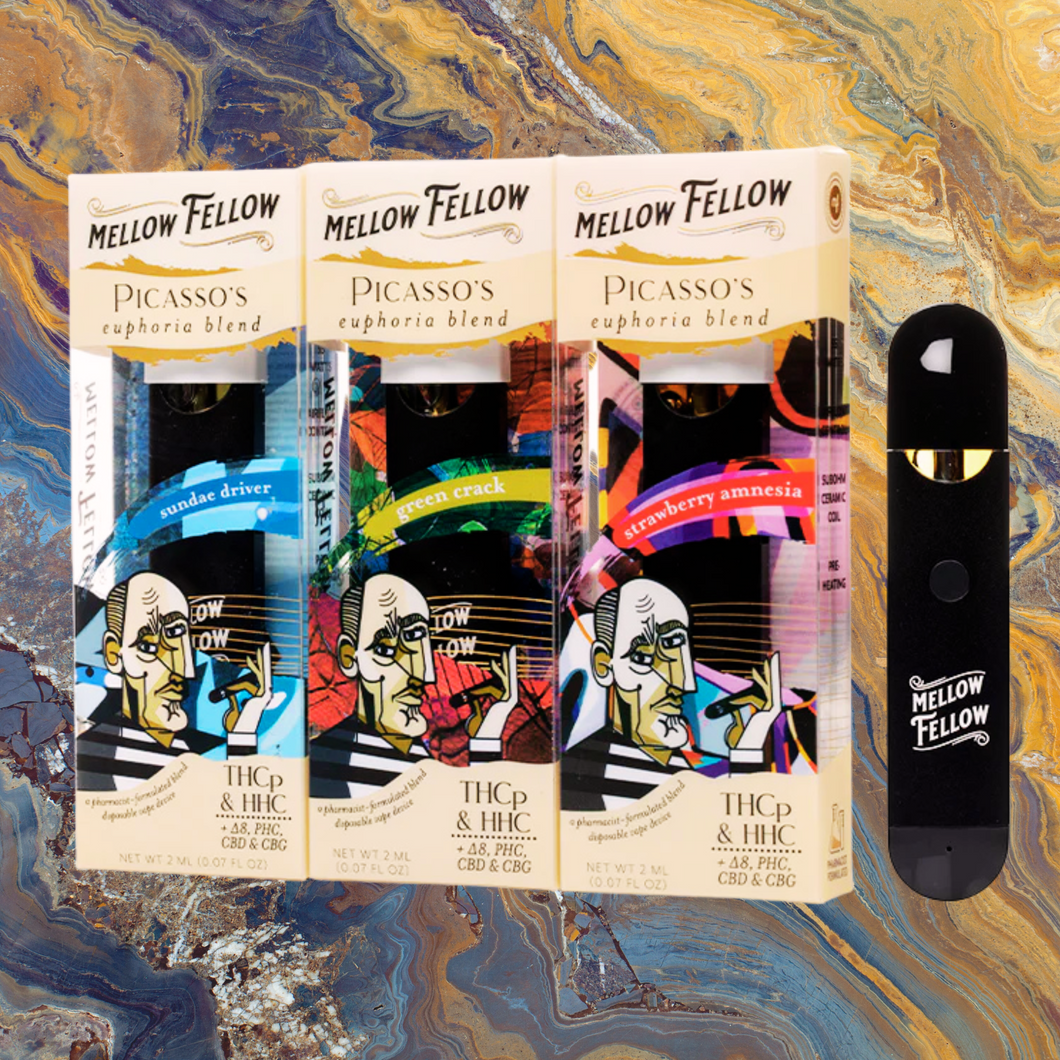 MELLOW FELLOW EUPHORIA BLENDS 2 GRAM LIVE RESIN DISPOSABLE