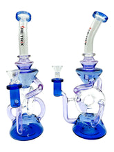 Load image into Gallery viewer, Metrix Cone On Donut Shaped Recycler Waterpipe 10&quot;
