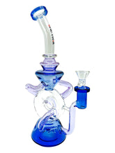 Load image into Gallery viewer, Metrix Cone On Donut Shaped Recycler Waterpipe 10&quot;
