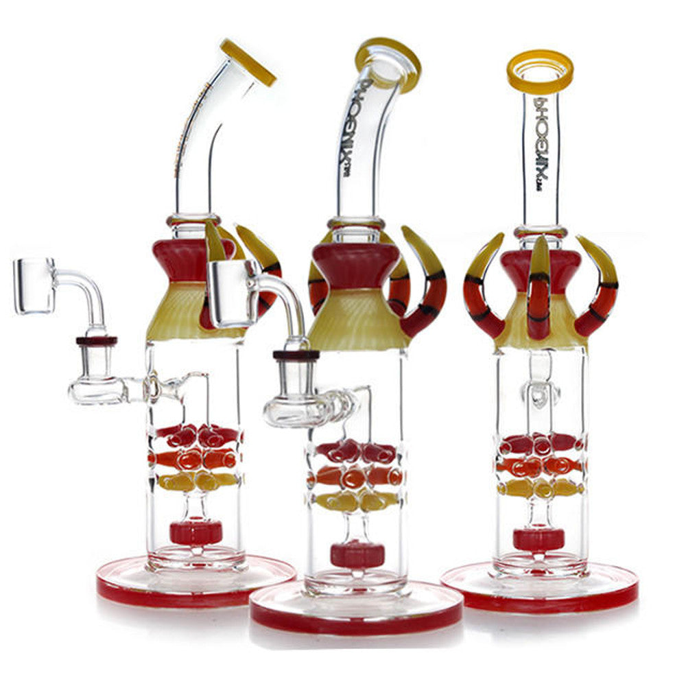 Phoenix Star Dab Rig With Showerhead Perc Waterpipe 12