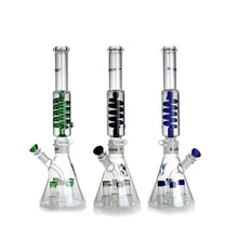 Load image into Gallery viewer, Phoenix Star Freezable Coil Bong With 4 Showerhead Percs Waterpipe 18&quot;
