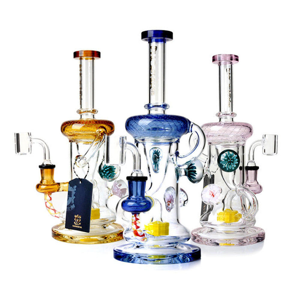 Phoenix Star Showerhead Perc Recycler Dab Rig Waterpipe 10