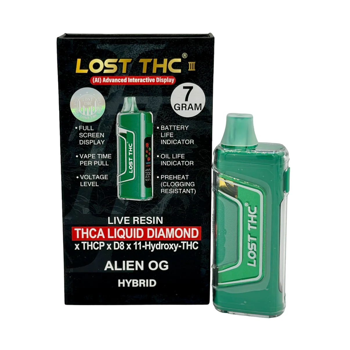 LOST THC THCA LIQUID DIAMONDS 7 GRAM DISPOSABLE – Smoke Shop