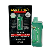Load image into Gallery viewer, LOST THC THCA LIQUID DIAMONDS 7 GRAM DISPOSABLE
