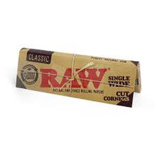 Load image into Gallery viewer, Raw Single Wide Single Window Cut Corner Rolling Papers
