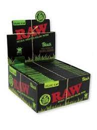 Raw Black Organic Hemp King Size Slim Rolling Papers