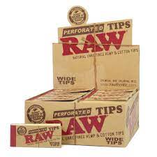 Raw Perforated Hemp Tips